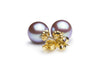 Purple Freshwater Stud Earrings by Kyllonen