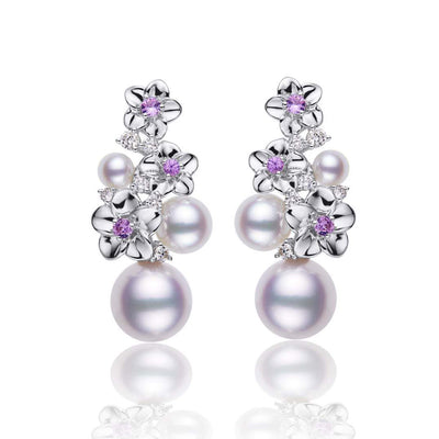 Blossom Akoya Pearl Earrings