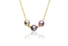 3 pearl Multi-Color Freshwater Pearl Necklace-Kyllonen