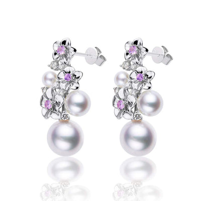 Blossom Akoya Pearl Earrings