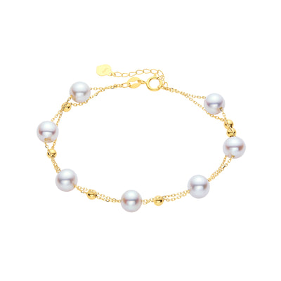 Double Layer Freshwater Pearl Bracelet
