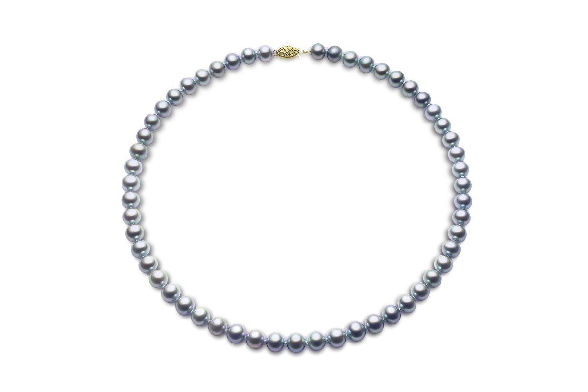 Pearl Strands, 18 Pearl Necklace, Silver Blue Baroque Pearl Strand, June  Birthstone, Large Blue Pearls, Pearl Wedding Jewelry, P1410 