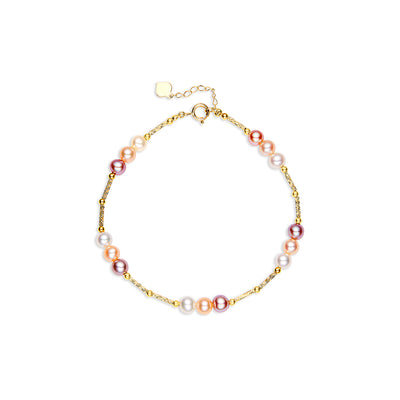 3 Pearl Multicolor Freshwater Pearl Bracelet