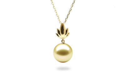 Bloom South Sea Gold Pearl Pendant-Kyllonen