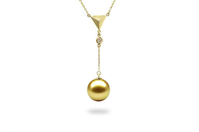 Tetra Gold Pearl Pendant-Kyllonen
