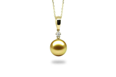 Element Gold Pearl Pendant-Kyllonen