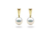 Baguette Freshwater Pearl Earrings-Kyllonen