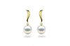 Wave Freshwater Pearl Earrings-Kyllonen