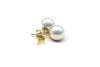 White Freshwater Pearl Stud Earrings by Kyllonen