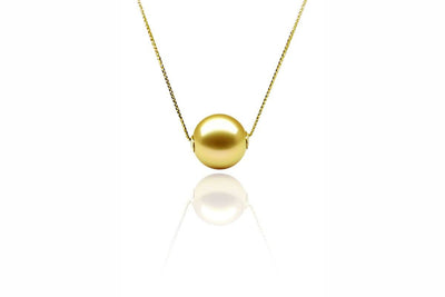 Solo Gold Pearl Necklace-Kyllonen