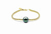 Golden Black Pearl Bracelet-Kyllonen