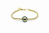 Golden Black Pearl Bracelet-Kyllonen