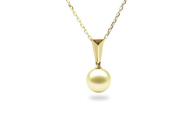 Baguette South Sea Gold Pearl Pendant-Kyllonen