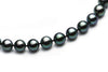 Gem Purple Black Pearl Necklace Close up