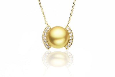 Roma Champagne Pearl Pendant by Kyllonen