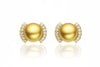 Roma South Sea Gold Pearl Earrings