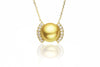 Roma Gold Pearl Pendant by Kyllonen