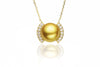 Roma Superior Gold Pearl Pendant by Kyllonen