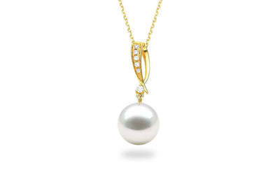 Elegance South Sea White Pearl Pendant-Kyllonen