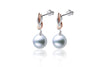 Square Knot South Sea Pearl Earrings