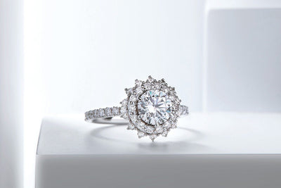 Bouquet  Pave Diamond Ring Scene