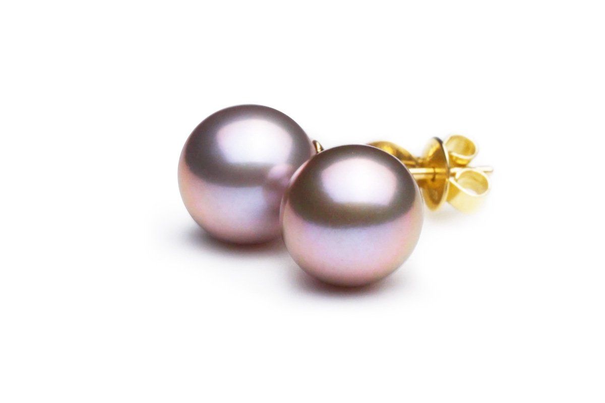 Silver Premium Akoya Cultured Pearl Studs | Brilliant Earth