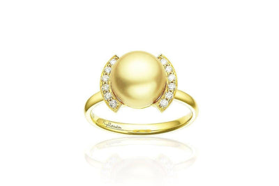 Roma South Sea Gold Pearl Ring