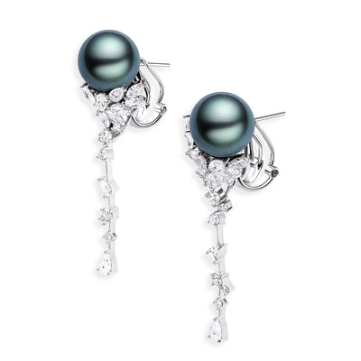 Shangri-La Black Pearl Earrings