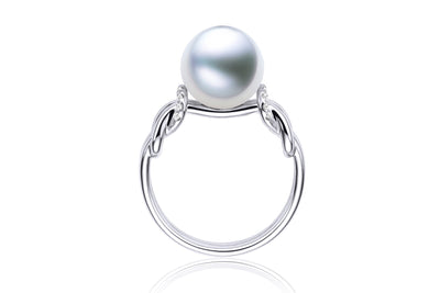 Square Knot South Sea Pearl Ring 3